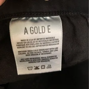 AGOLDE Black Distressed Skinny jeans Denim size 26 high rise thumbnail 3