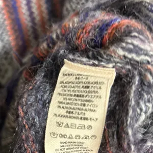 Free People Navy Aztec Cowl Neck Sweater Size Small‎ thumbnail 7