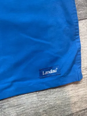 Unisex Landau Essentials V-Neck Large Scrubs Top Shirt Short Sleeves thumbnail 2