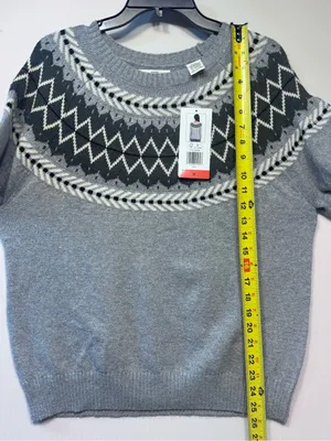 Weatherproof VintageTraditional fairisle raglan crewneck sweater Tweed yarn NWT thumbnail 3