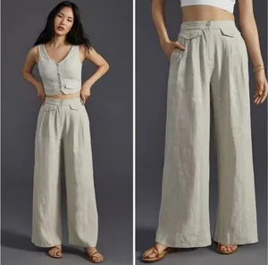 Sovere Anthropologie Linen Pants thumbnail 2