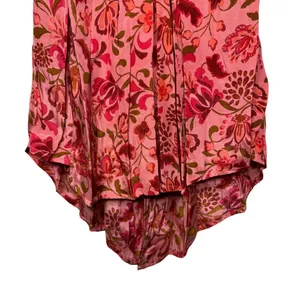 Free People Pixie Printed Tunic in Light Combo Pink Red Size Medium Sz M New thumbnail 4