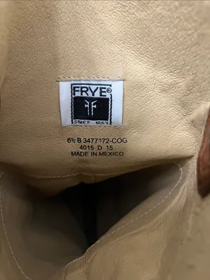 Frye Cara Boots in Cognac Leather - Size 6.5 B thumbnail 2