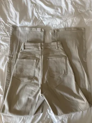 H&M Tan Wide-Leg Jeans thumbnail 2