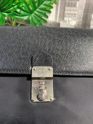 Authentic VALENTINO Black Leather and Nylon Bag thumbnail 10