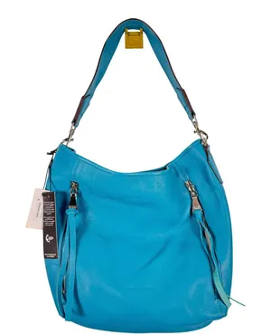 Aimee Kestenberg Auburn Hobo Pebbled Leather Bag Deep Sea Blue Turquoise NWT thumbnail 1