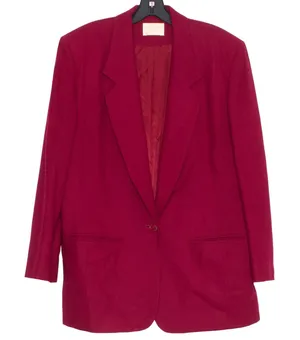 Vintage Pendleton Jacket Blazer Wool Minimalist Classic 90s Professional Red 16 thumbnail 1