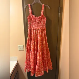 J. Crew Ruffle-Trim Tiered Maxi Dress in Sunny Blooms thumbnail 2
