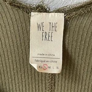 Free People long sleeve green top thumbnail 2