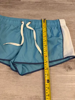 Victoria's Secret PINK Y2K Blue & White Athletic Shorts Size Small thumbnail 5