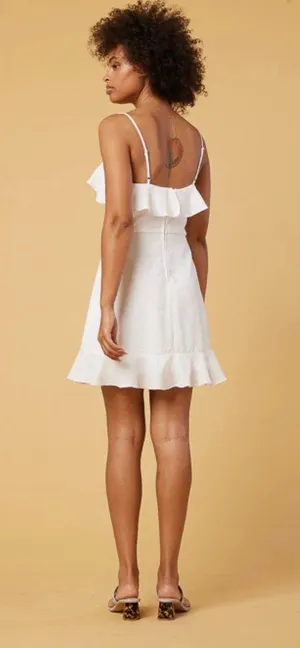Trixxi White Ruffle Dress thumbnail 2
