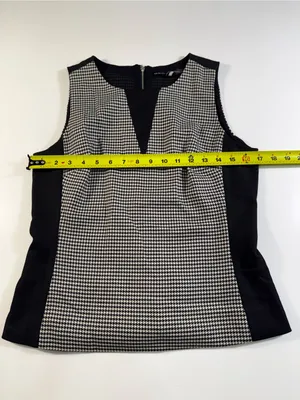 White House | Black Market Sleeveless Houndstooth Top thumbnail 4