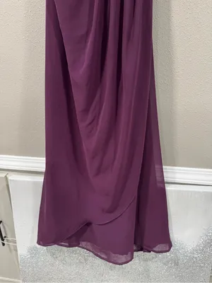 Morilee Strapless Plum Evening Gown Purple Size 2 thumbnail 3