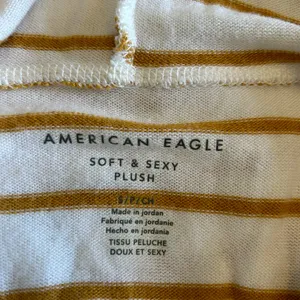 American Eagle Yellow White Striped Soft 6‎ for $36 Sexy Plush Hoodie Top thumbnail 13