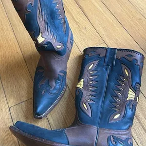 Sancho Spanish Western Cowgirl Genuine Leather Boots thumbnail 4