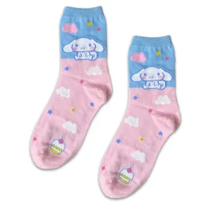 NWT Cinnamoroll Pink & Blue Crew Socks thumbnail 5