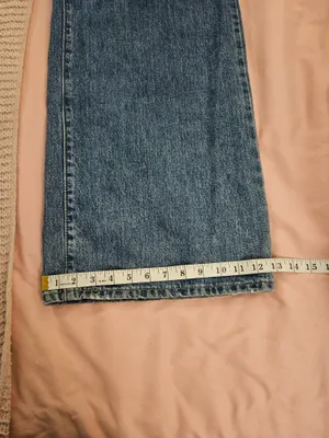 Levi's Blue Wide Leg Flare Jeans thumbnail 9