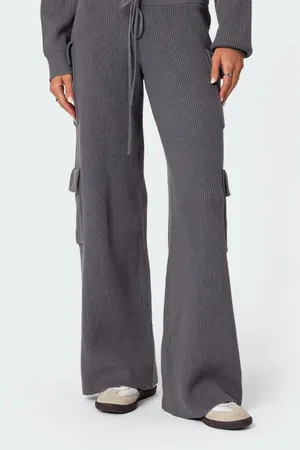 Edikted Wynter Knit Cargo Pants thumbnail 2