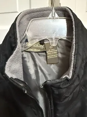 Jane Ashley Casual Lifestyle Black Quilted Vest with Size L thumbnail 2