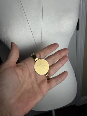 Set & Stone Constellation Aquarius Gold Tone Pendant Necklace thumbnail 3