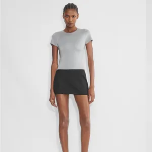 Aritzia Contour Crewneck Tee - Gray thumbnail 2