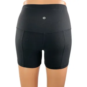 Lululemon Women's Black High Rise Yoga Workout Athletic Biker Shorts Size S thumbnail 3