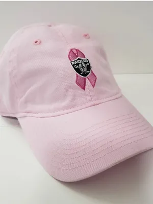 Reebok 🌸Raiders Womens Pink Breast Cancer Awareness Hat Cap thumbnail 1
