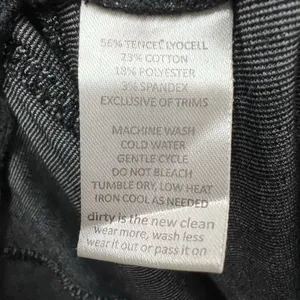 Toad & Co A-Line Pull On Skirt Black Tencel Cotton Blend Sustainable Comfort XS‎ thumbnail 8