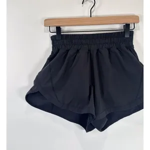 Lululemon Womens Shorts Black Track That High Rise Lined Athletic Stretch Size 4 thumbnail 6