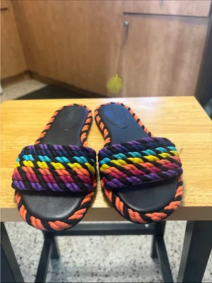 Schutz vibrant braided slide sandals 7.5 thumbnail 3