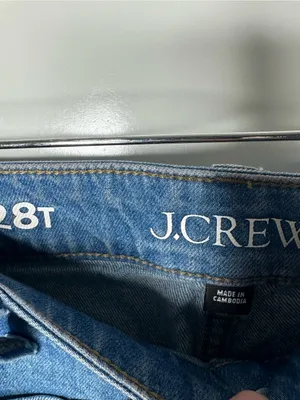 J.Crew 96 Denim High Rise Sailor Wide Leg Trouser Jeans Size 28 Tall thumbnail 10