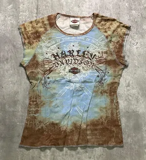 Harley Davidson Vintage y2k Shirt Multi Color thumbnail 1