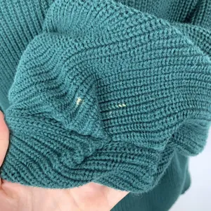 Cabi Green Sweater Small Chunky Knit Funnel Neck Comfy Fall Style‎ thumbnail 4