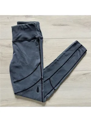 Free People FP movement New flow workout yoga full length knit leggings size xs thumbnail 3