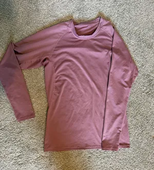 Women's Long Sleeve Active Top Pink thumbnail 1