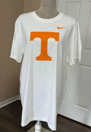 New Men's Nike White Tennessee Volunteers Primetime Legend Logo T-Shirt size L thumbnail 1