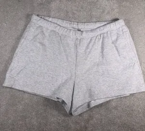 SKIMS Gray Fleece Sweat Shorts Women's xl Relaxed Fit Drawstring Pockets thumbnail 1