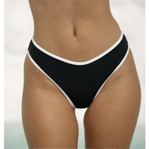 berlook Contrast Trim Bikini Bottom ONLY 61 White Size M thumbnail 1