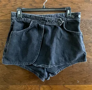 Free People Denim Mini Skort thumbnail 1