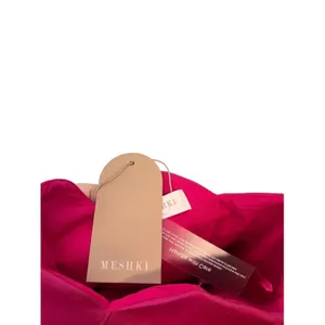 Meshki Aleena Satin Lace Strapless Maxi Dress Dragonfruit Pink XXS NWT thumbnail 11