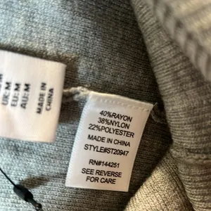 Gray Sweater Pants Comfy Ribbed New Size M thumbnail 9