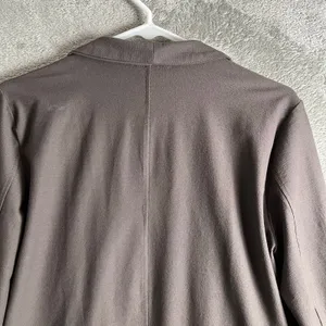 Eileen Fisher Washable‎ Stretch Crepe Jacket Size Small Rye Grayish Brown thumbnail 4