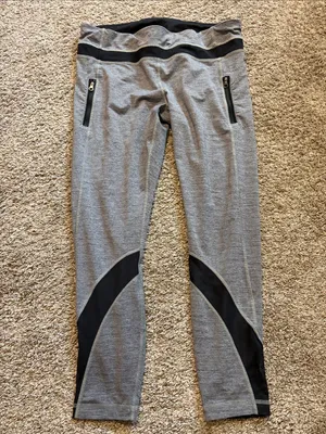 Lululemon Women’s Dark Slate Inspire Meshed Tight II Leggings‎ Size 12 thumbnail 2