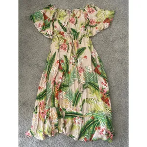 Label of Love Tropical Print A-Line Tassel Maxi Dress Sz Med thumbnail 8