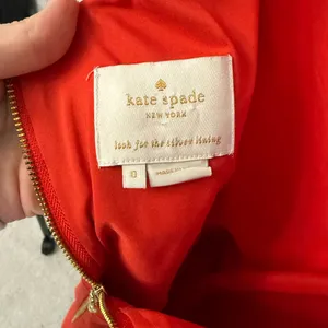 kate spade Red Sleeveless Midi Dress with Bow Detail thumbnail 2