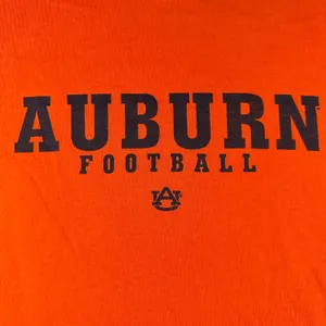 Vtg Auburn Tigers Football T Shirt Medium Russell Athletic Orange NCAA Short Slv thumbnail 2