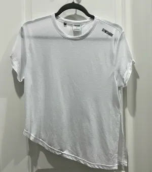 Gymshark White Essential Asymmetrical Side-tie tee Sz S thumbnail 1