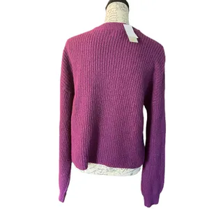 BP Purple Knit Cotton Blend Sweater NEW Size Medium thumbnail 2