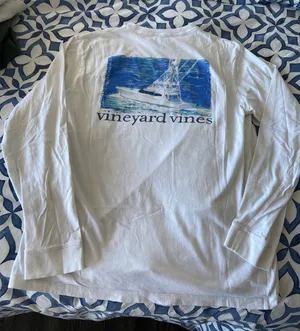 White Sailboat Long Sleeve thumbnail 1