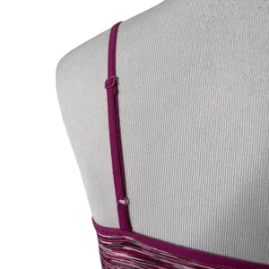 Tart Pink Purple space Dye athletic Cami Tank Top Women's M Stretch Layering Workout thumbnail 7